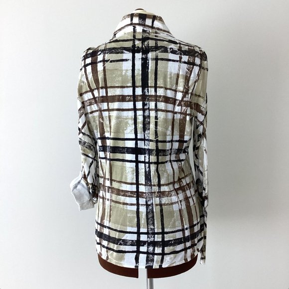 David Cline Button Front Plaid Shirt - Picture 6 of 7